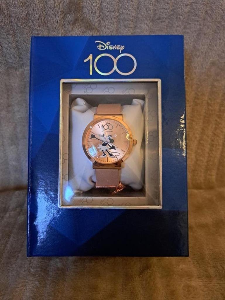Disney 100 Minnie Mouse Dameshorloge - Nieuw in verpakking, Overige merken, Overige materialen, Polshorloge, Overige materialen