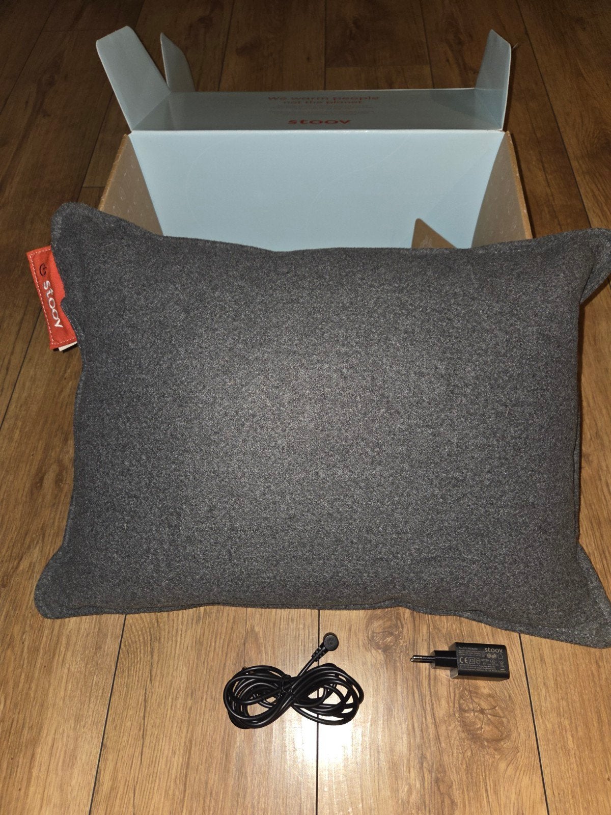 Stoov warmtekussen, grijs, zo goed als nieuw, Huis en Inrichting, Ophalen, Overige merken, Zo goed als nieuw, Afneembare hoes