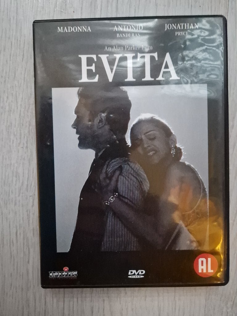 DVD Evita - Antonio Banderas/Madonna, Ophalen, Waargebeurd drama, Alle leeftijden, Nederlands