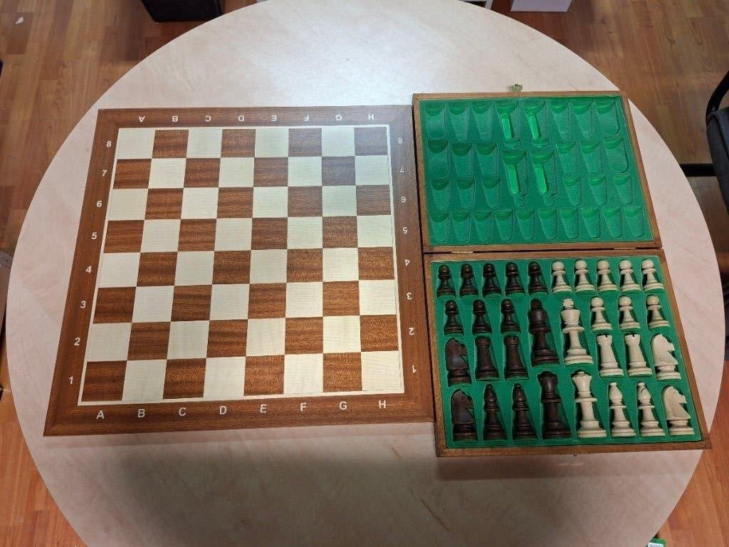 schaakset maat 5 met luxe koffer, Een of twee spelers, Ophalen of Verzenden, Nieuw