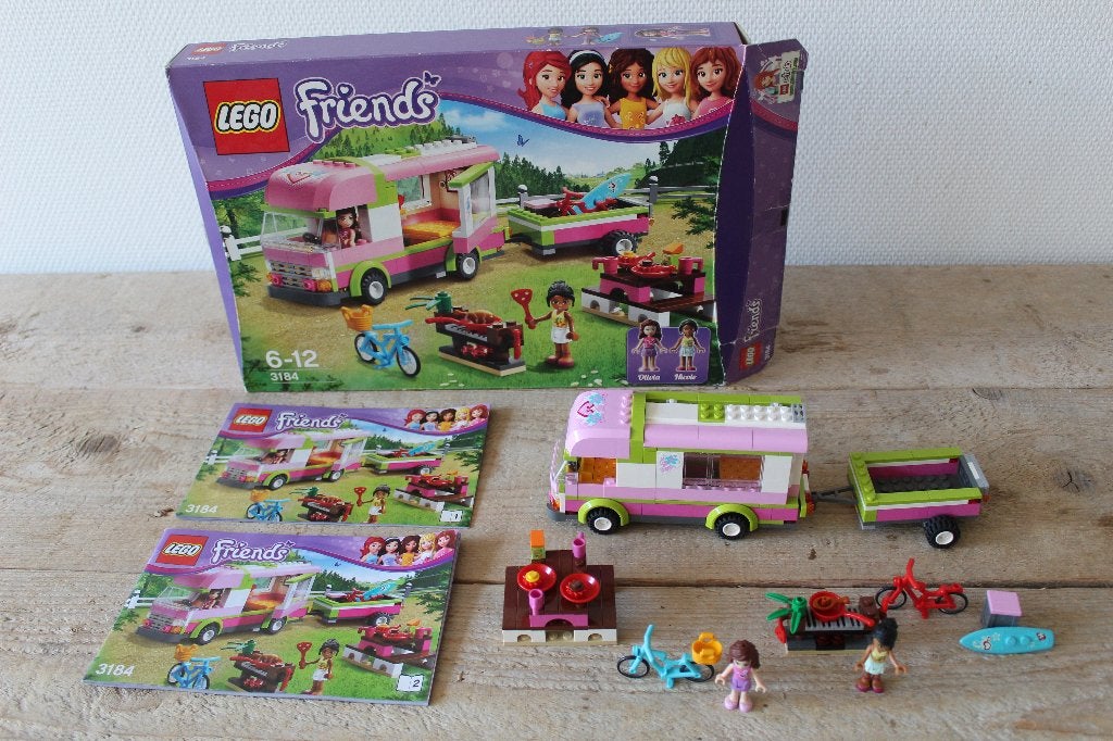 Lego Friends 3184  Camper inclusief doos, Lego, Friends, Ophalen of Verzenden, Zo goed als nieuw