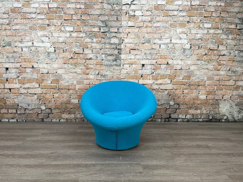 Artifort Mushroom Big – Blauw stof | Pierre Paulin, Ophalen, Design, 75 tot 100 cm, Zo goed als nieuw