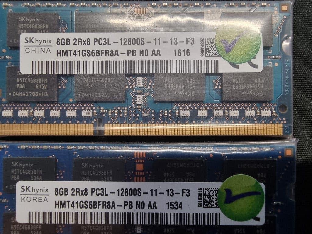 Foto 3 van 16GB (2x8GB) PC3L-12800 DDR3 1600Mhz 2RX8 Sk-Hynix