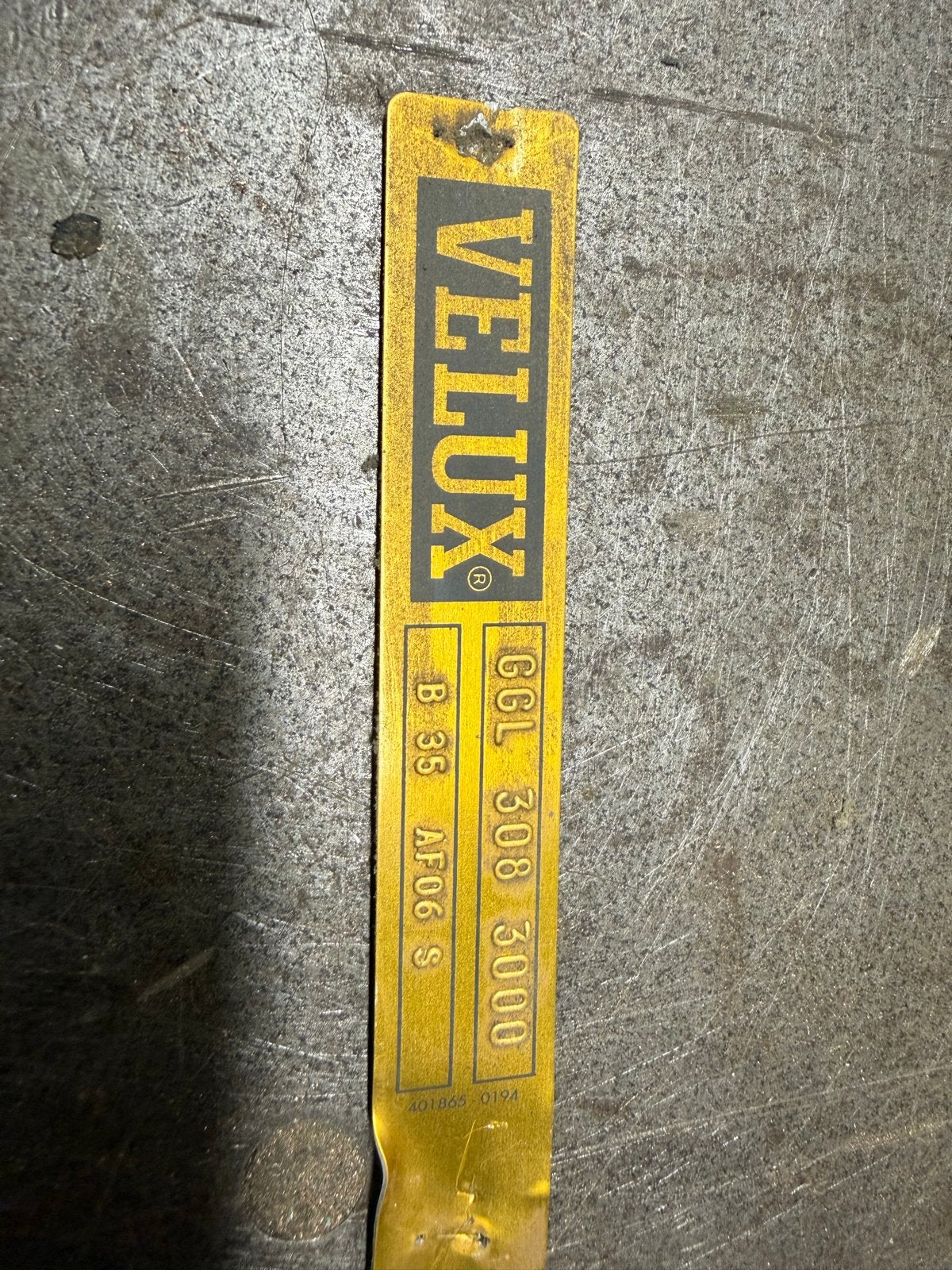 Velux GGL 308 3000 Rolgordijn verduistering, Ophalen, Gebruikt, Minder dan 80 cm, 80 tot 120 cm