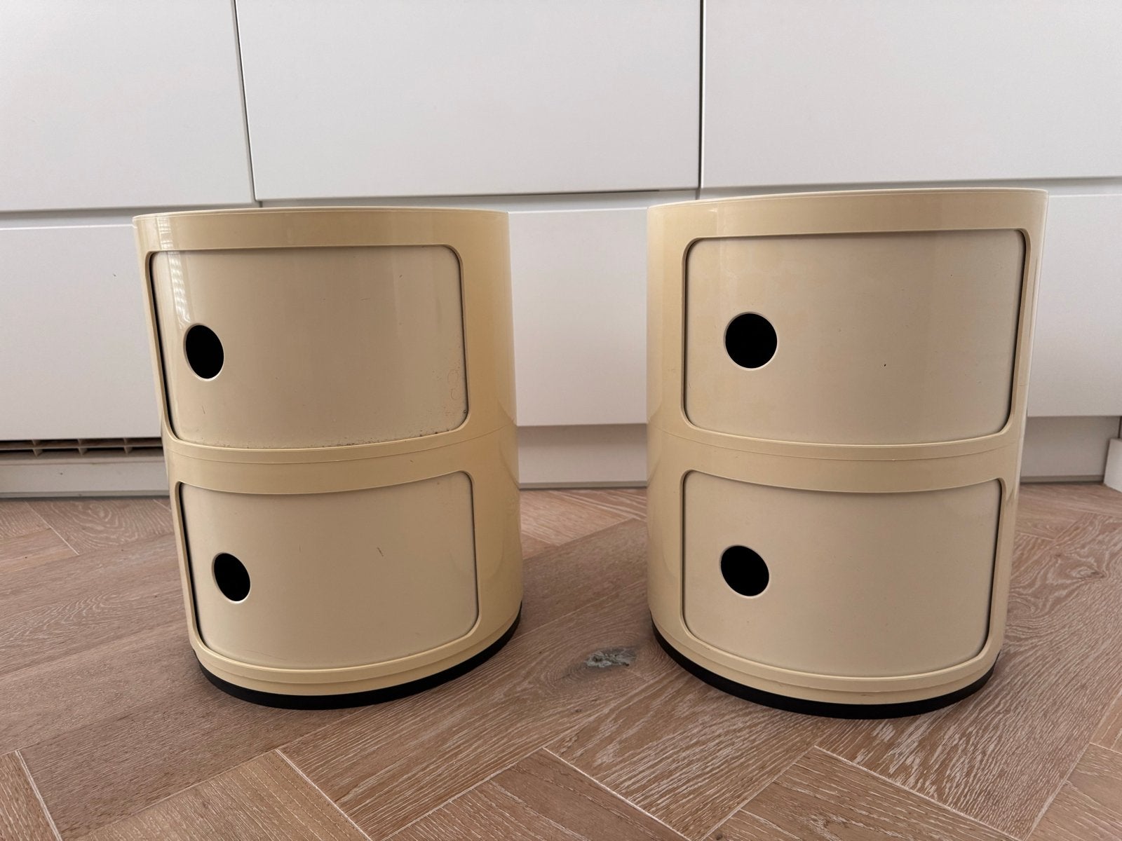Kartell Componibili Nachtkastjes - Set van 2, Huis en Inrichting, Ophalen, Kunststof, Gebruikt, Minder dan 45 cm