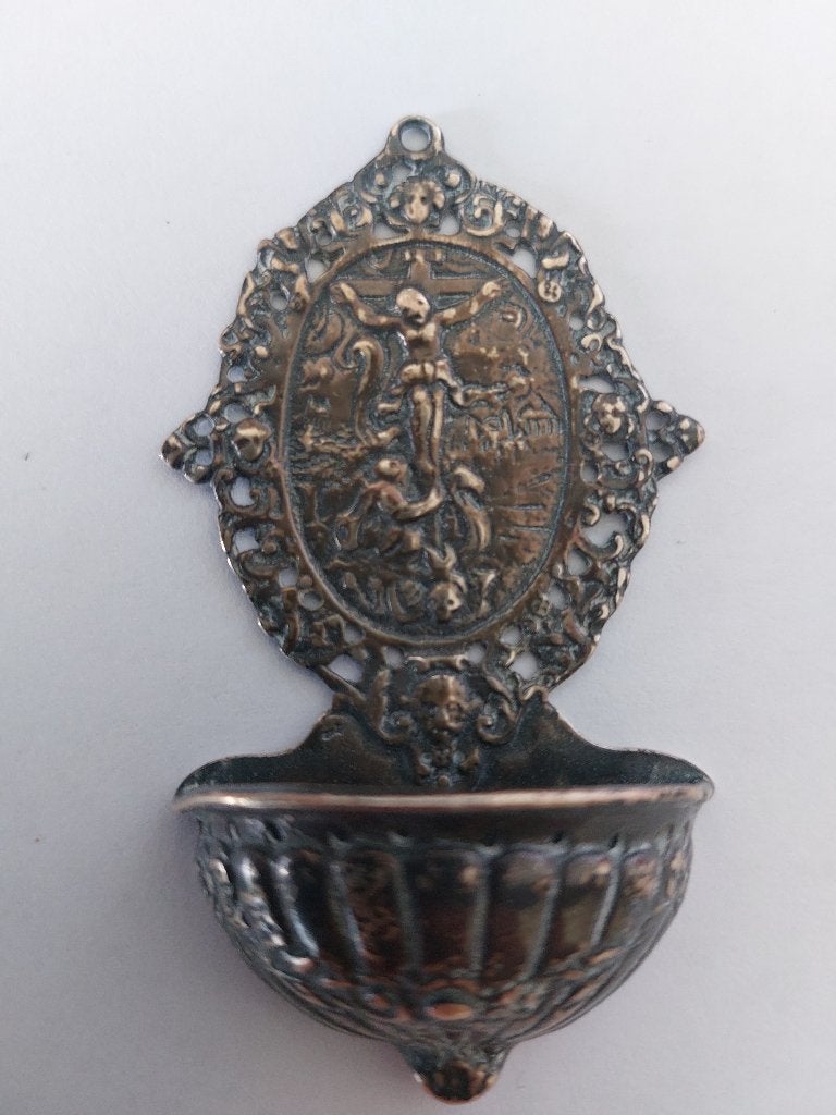 Vintage wijwatervat, Antiek en Kunst, Ophalen of Verzenden