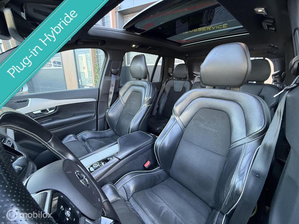Volvo XC90 2.0 T8 Twin Engine AWD R-Design PANO 360camera 7z, Auto's, Volvo, Adaptive Cruise Control, Gebruikt, Euro 6, 1969 cc