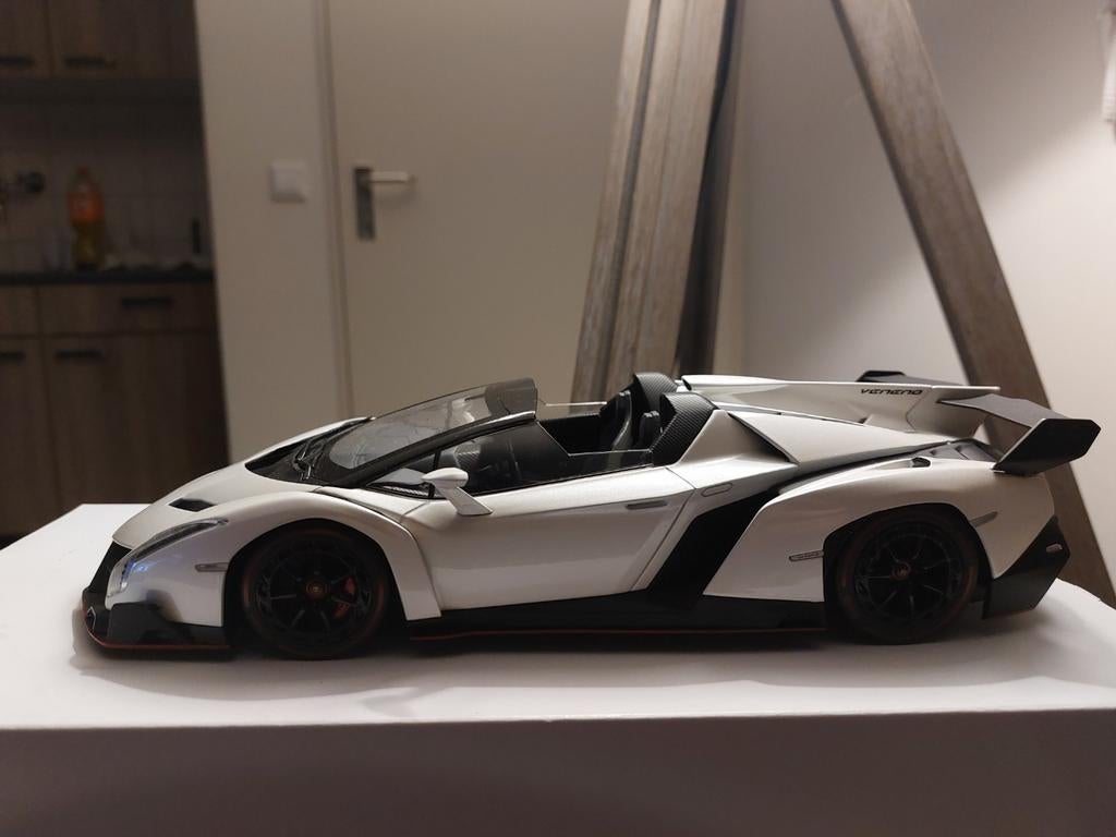 Kyosho Ousia 1/18 Lamborghini Veneno Roadster, Ophalen of Verzenden, Zo goed als nieuw, Auto, Kyosho