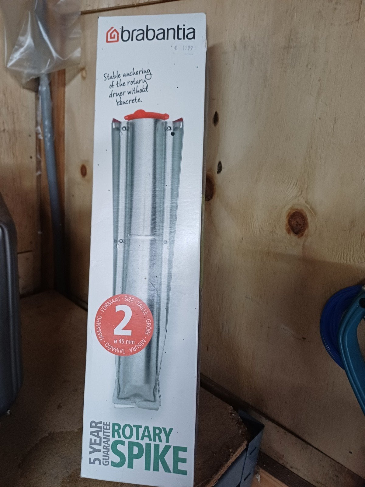 Brabantia Rotary Spike - Droogmolen Voet Anker, Tuin en Terras, Ophalen of Verzenden, Nieuw, Droogmolen