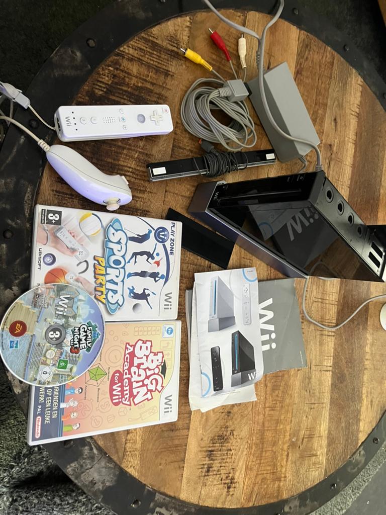 Nintendo wii met games, Ophalen, Met 1 controller, Met games