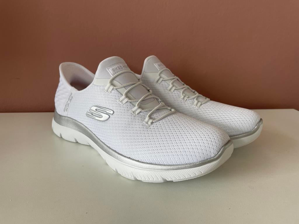 Nieuwe Skechers Slip-ins Wit Maat 38, Ophalen of Verzenden, Zo goed als nieuw
