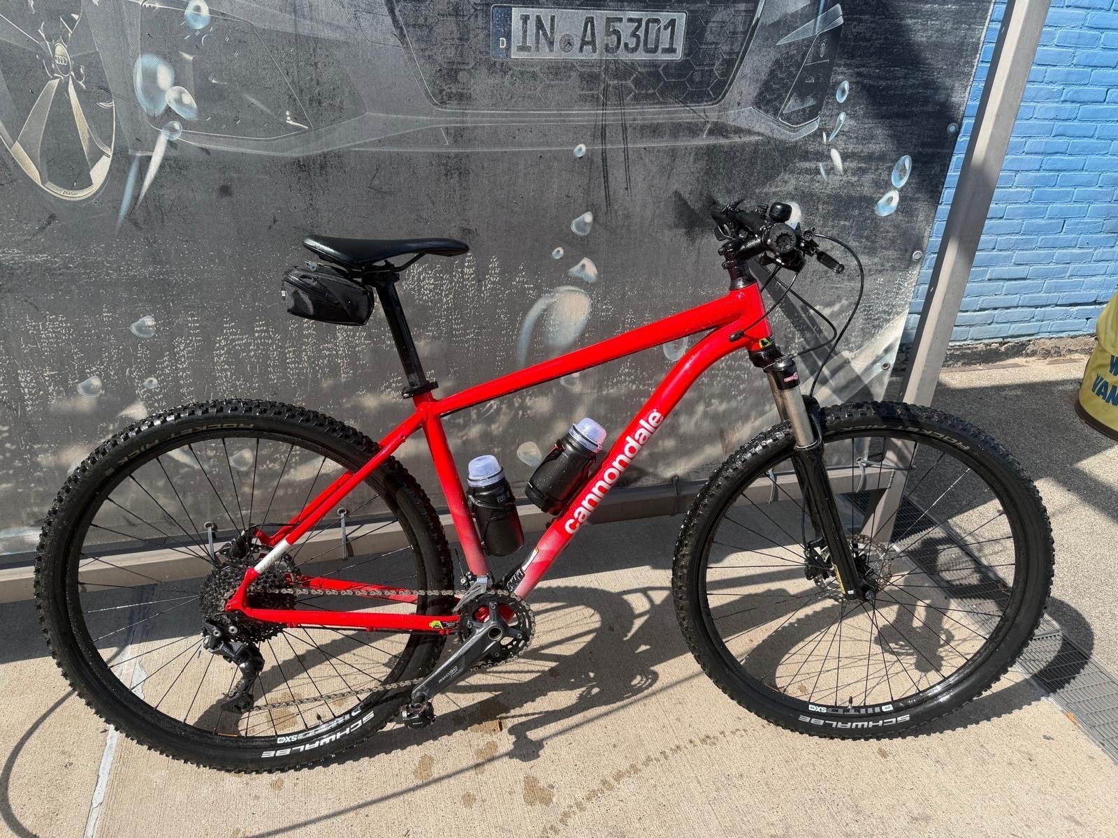 Cannondale Trail Mountainbike - Rood - Maat L, Fietsen en Brommers, Fietsen | Mountainbikes en ATB, Gebruikt, 57 cm of meer, Hardtail