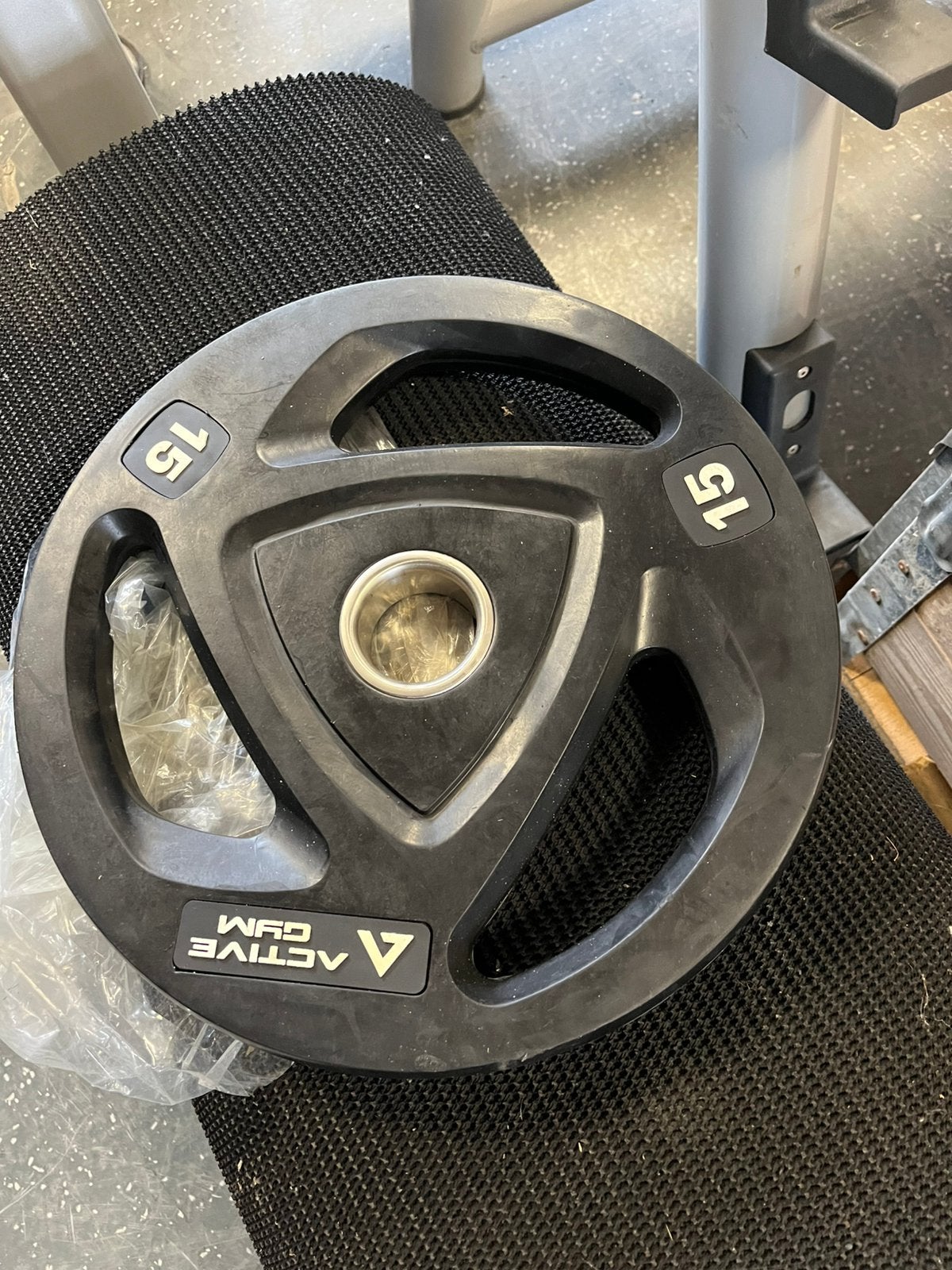 2 x 15 kg nieuwe Olympische halter schijven 50 mm, Ophalen, Halterschijven, Nieuw, 2 x 15 kg
