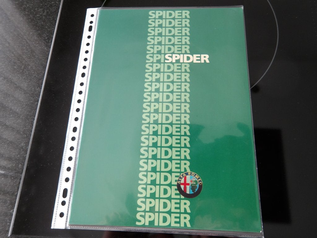 Alfa Romeo Spider folder, Onbekend, Alfa Romeo, Ophalen of Verzenden, Zo goed als nieuw