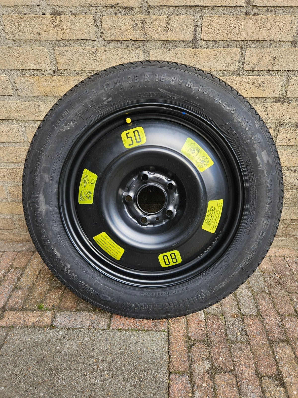 nieuw continental reservewiel 16inch (thuiskomer), Ophalen, Overige, 16 inch, Overige