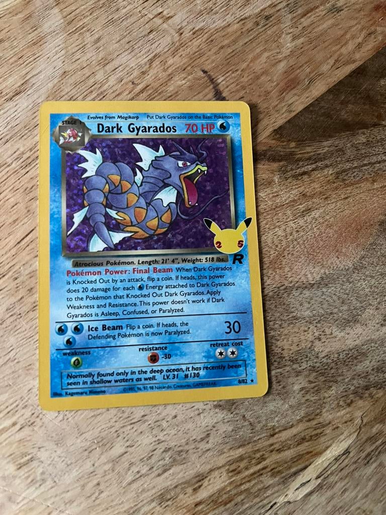 Pokemon dard gyardos in goede staat, Ophalen of Verzenden, Zo goed als nieuw, Losse kaart
