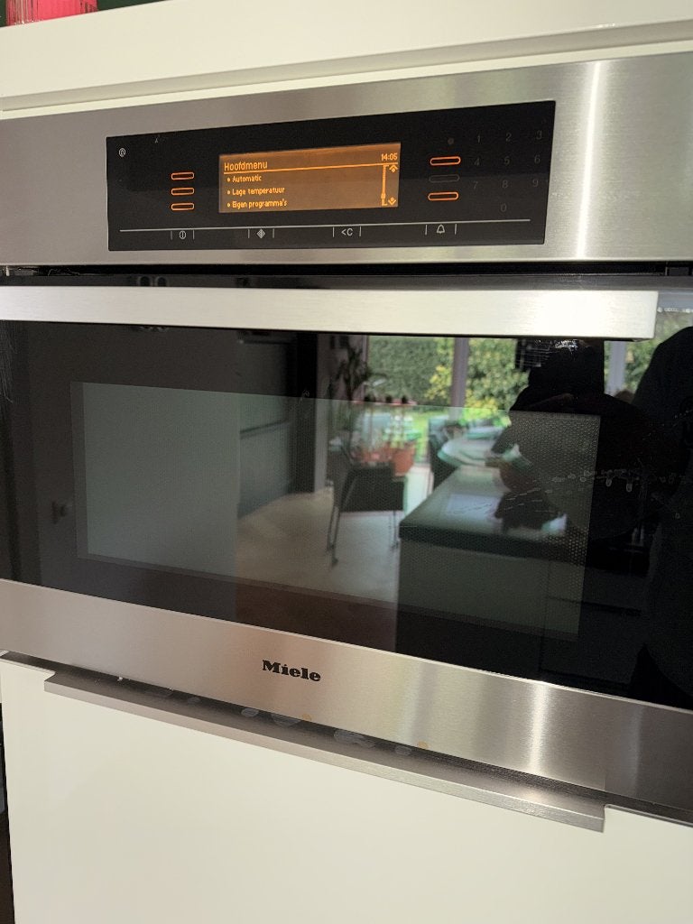 Miele H5080BM Combi-oven - 60 cm breed, 45 cm hoog, Ophalen, 45 tot 50 cm, Gebruikt, Combi-oven