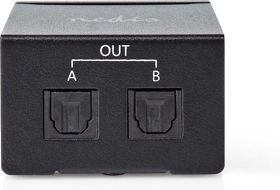 Nedis Digitale Audio Splitter -2 x Toslink (Audiosplitter), Nedis, Info@Nedis.nl, Ophalen of Verzenden, Optische kabel