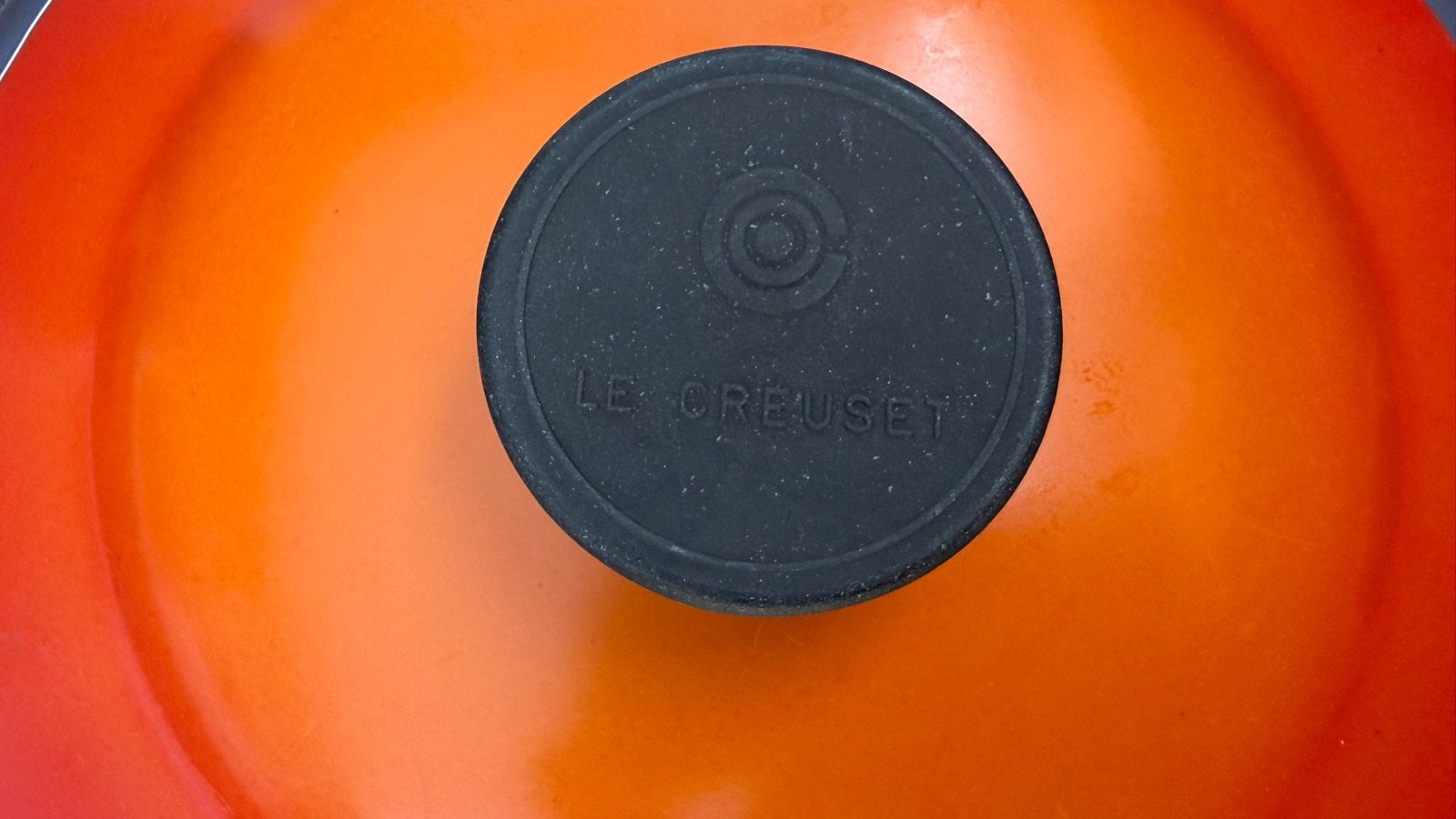 Le Creuset braadpan 24 cm - Gebruikt, Gebruikt, Met deksel, Le Creuset, Ophalen of Verzenden