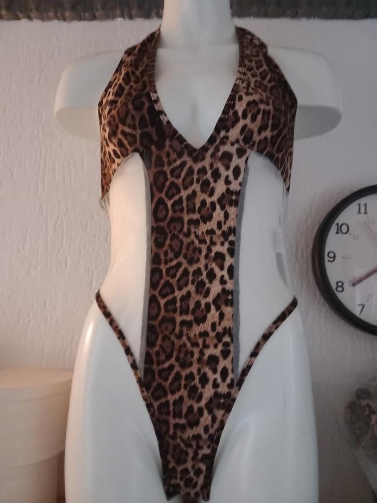 Sexy Tijgerprint Body - Maat L, Onbekend, Ophalen of Verzenden, Bruin, Overige typen