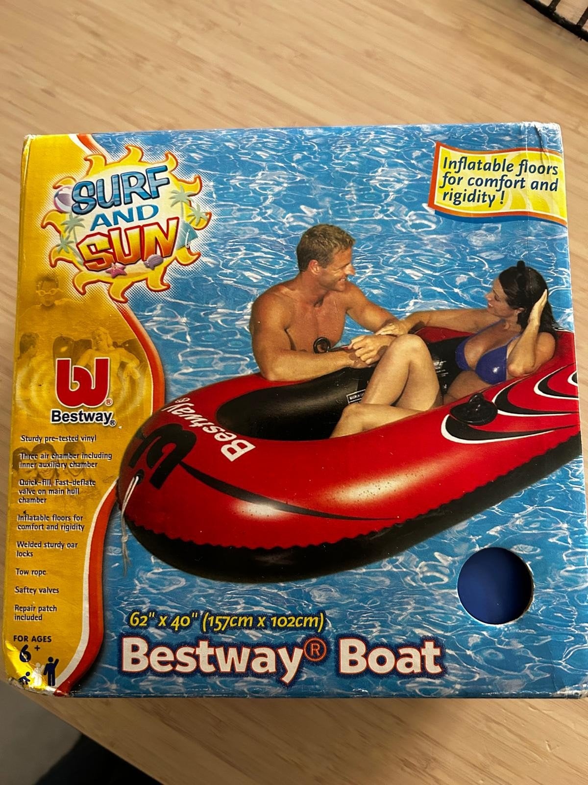 opblaasboot nieuw in doos, Ophalen, Nieuw