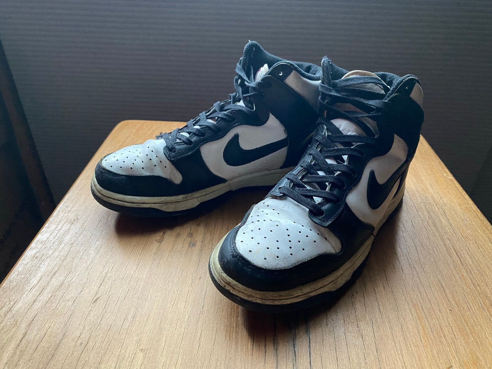 Nike Dunk High Panda - Zwart/Wit Sneakers, Verzenden, Wit, Sneakers of Gympen, Gedragen