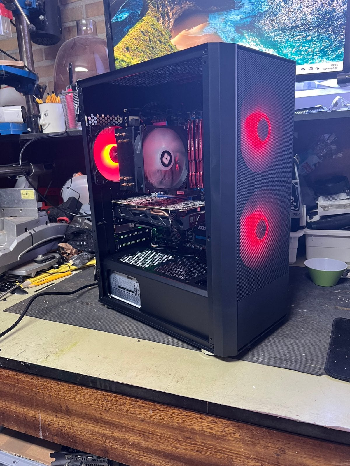 Game pc met monitor ketboard en muis!!!, Met monitor, 32 GB, Virtual Reality, Ophalen of Verzenden