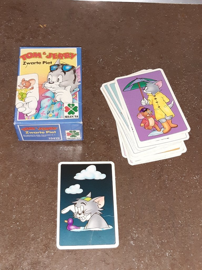 Tom & jerry zwarte piet kaartspel 1990 uitmuntende staat, Verzamelen, Speelkaarten, Jokers en Kwartetten, Ophalen of Verzenden