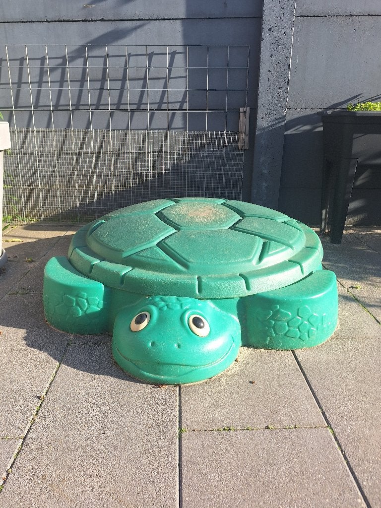 Zandbak (Little Tikes, schildpad), Ophalen, Gebruikt