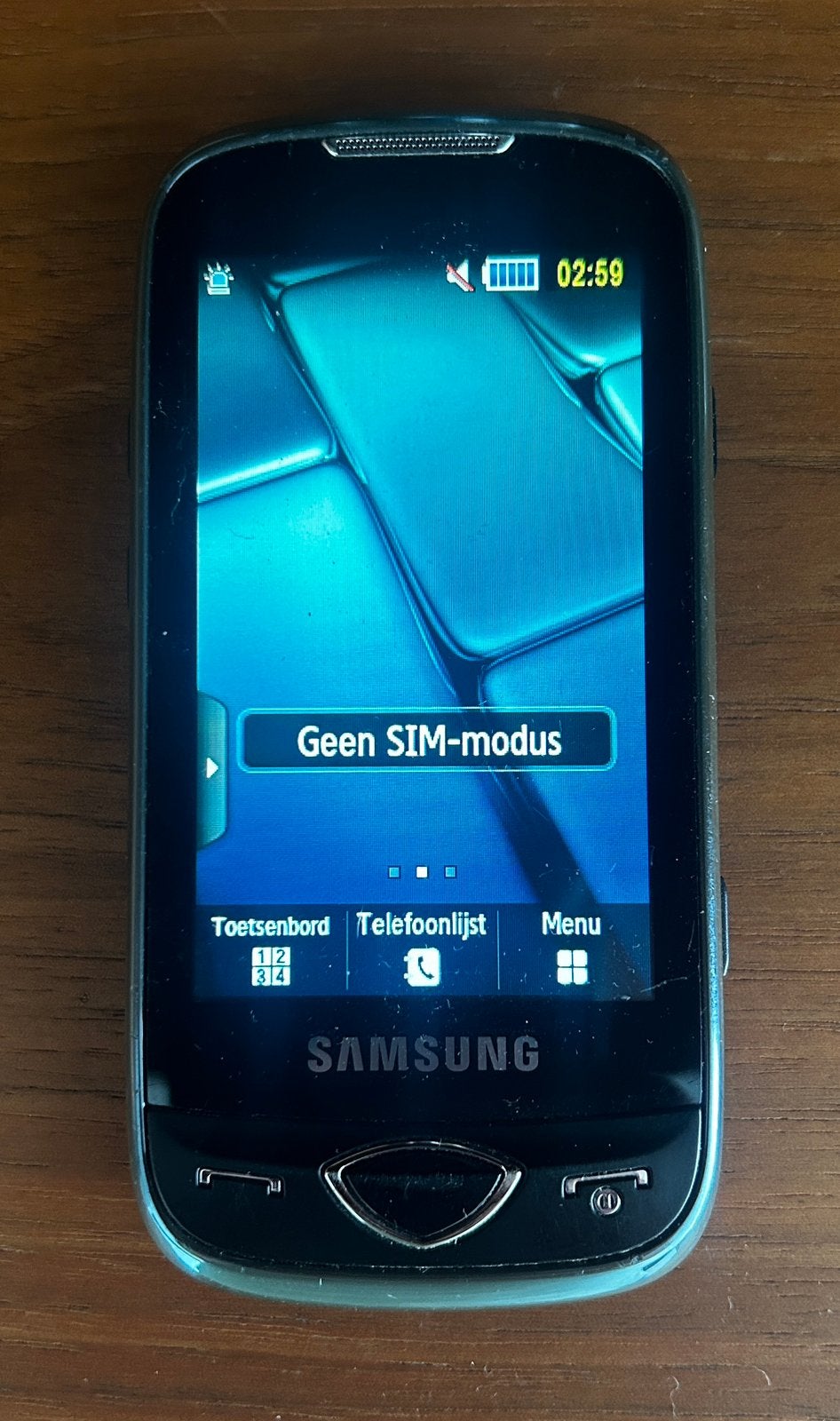 Samsung GT-S5560 Vintage mobiele telefoon, Ophalen of Verzenden, Gebruikt, Zwart, Touchscreen