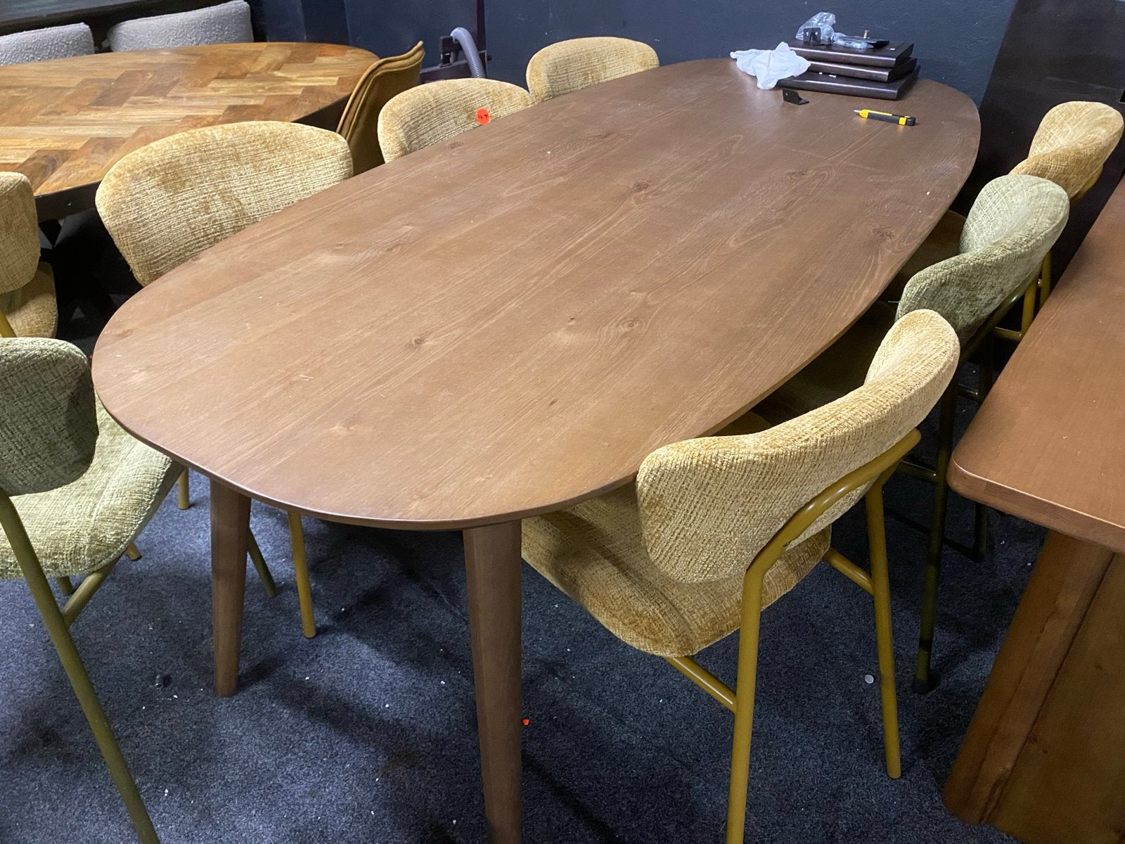 Deens Ovaal Eiken Eettafel Elijah 220x100 cm