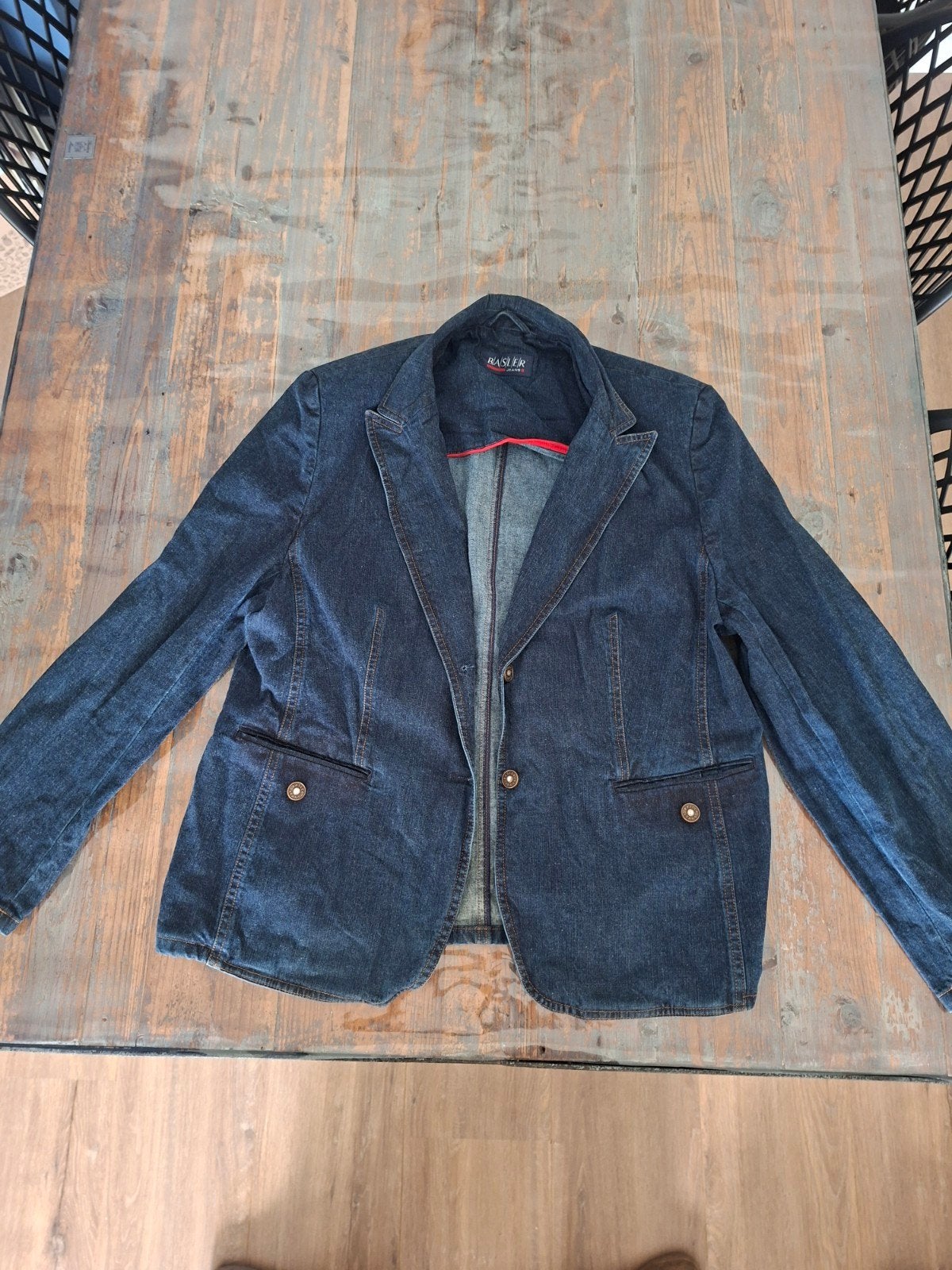 Nette spijker colbert / jas van Basler Jeans, Basler Jeans, Ophalen of Verzenden, Maat 42/44 (L), Blauw