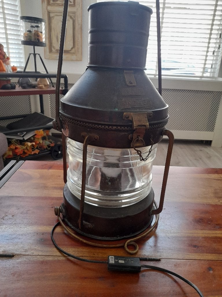 Scheepslamp, Ophalen
