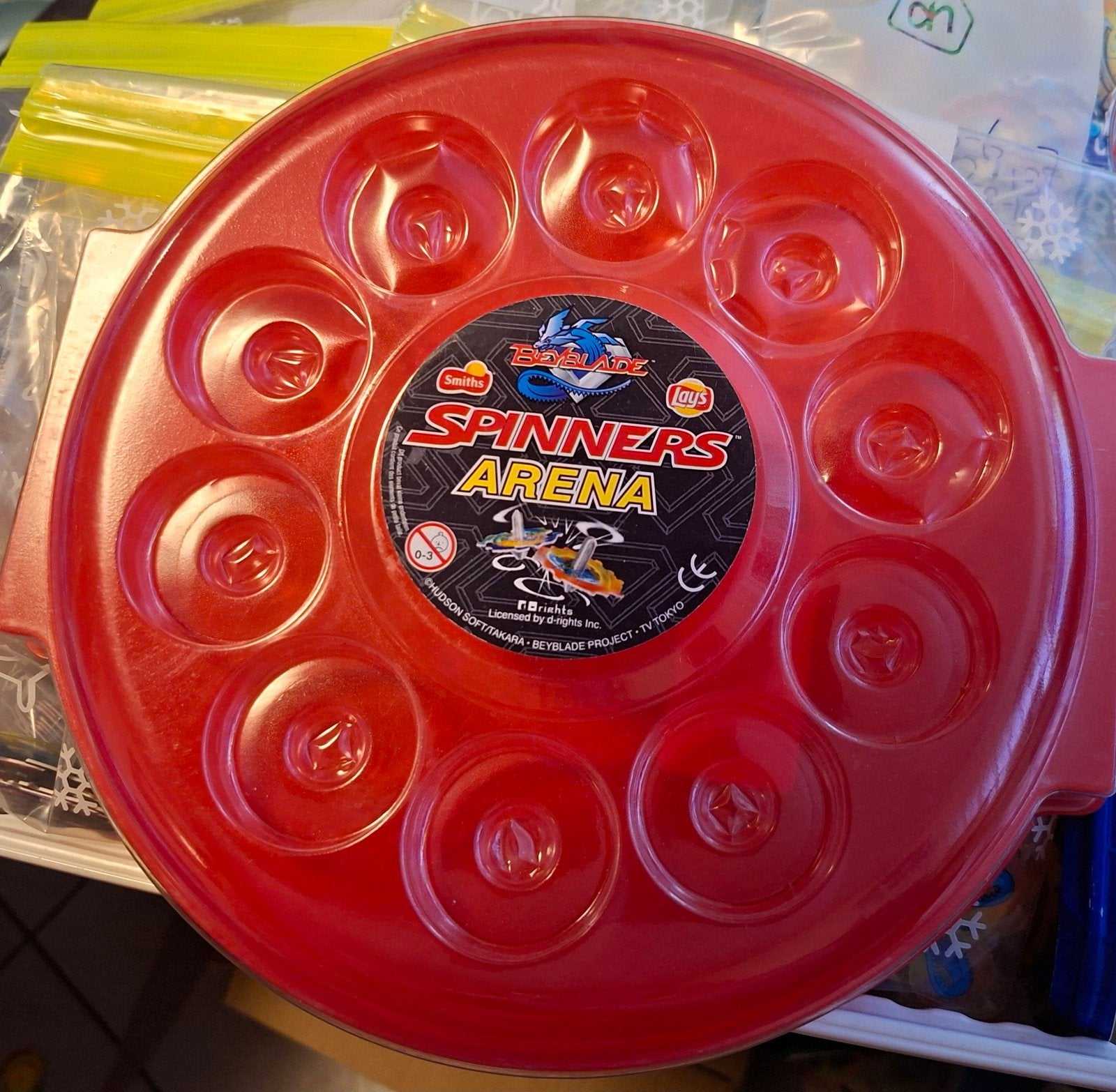 Beyblade Spinners Arena - Rode Speelarena voor Beyblades, Ophalen of Verzenden