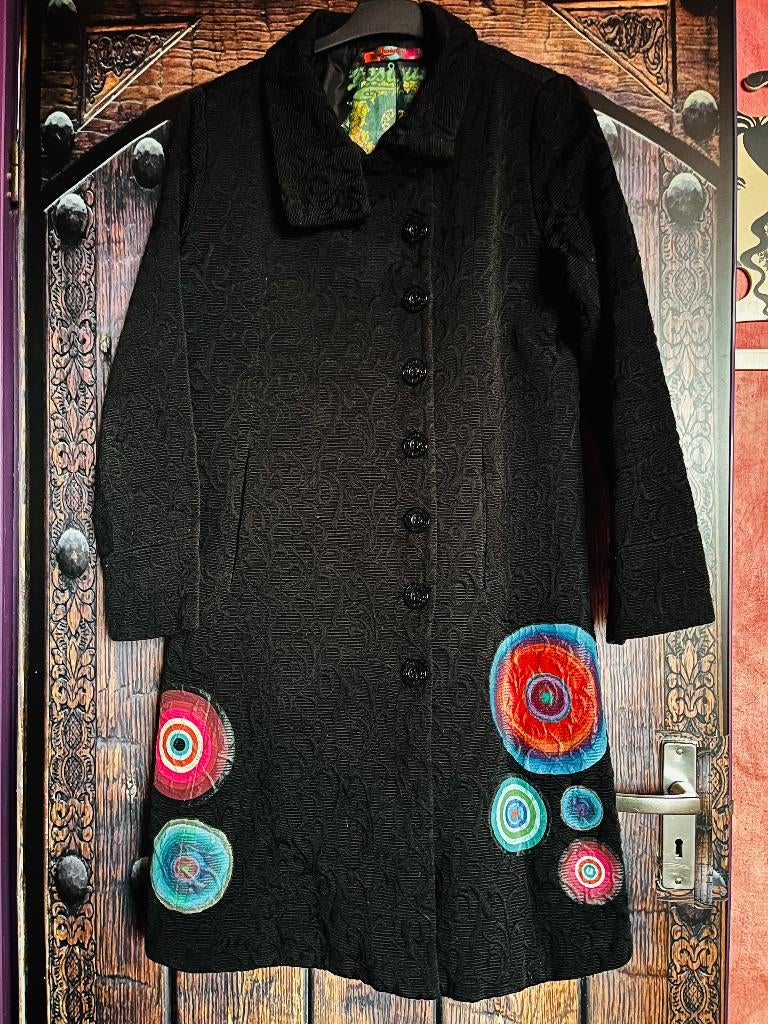 Dure designer jas van Desigual 44 nu voor 79,99€, Zwart, Maat 42/44 (L), Ophalen of Verzenden, Zo goed als nieuw