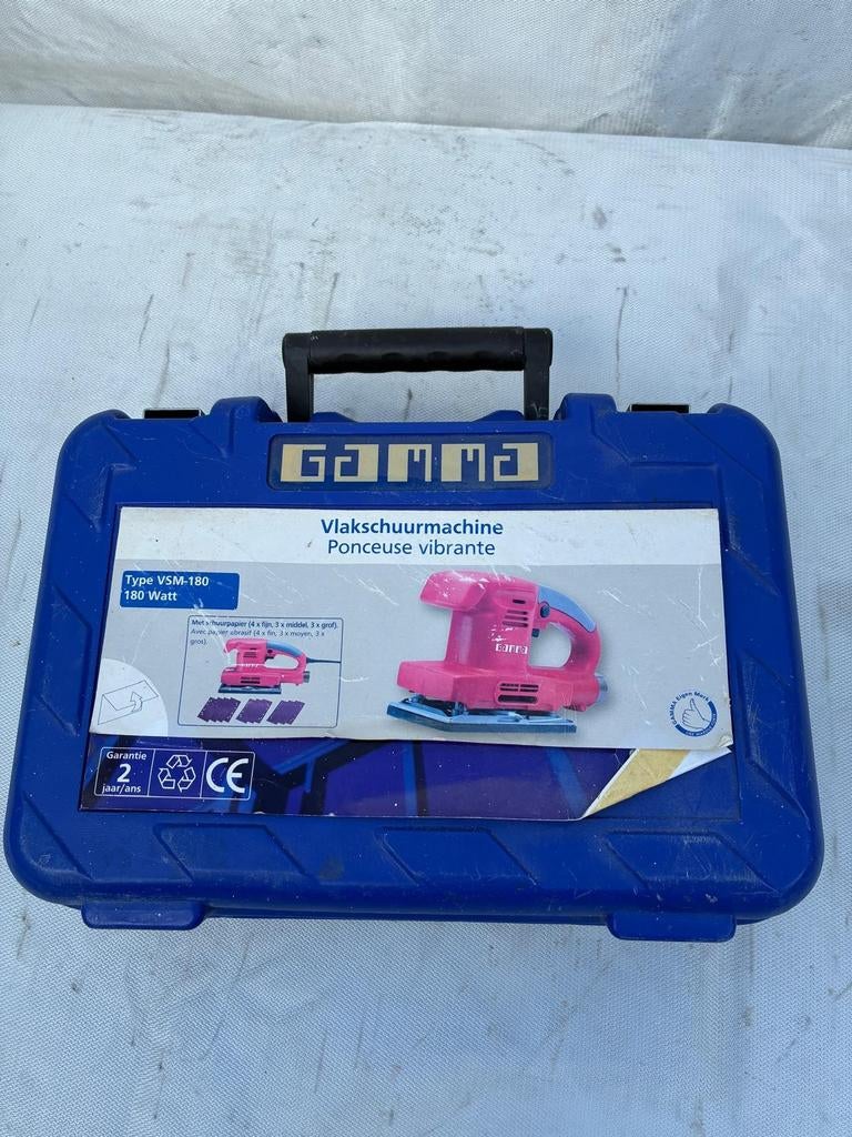 Gamma Vlakschuurmachine VSM-180 - 180 Watt, Doe-het-zelf en Verbouw, Gereedschap | Schuurmachines, Ophalen of Verzenden
