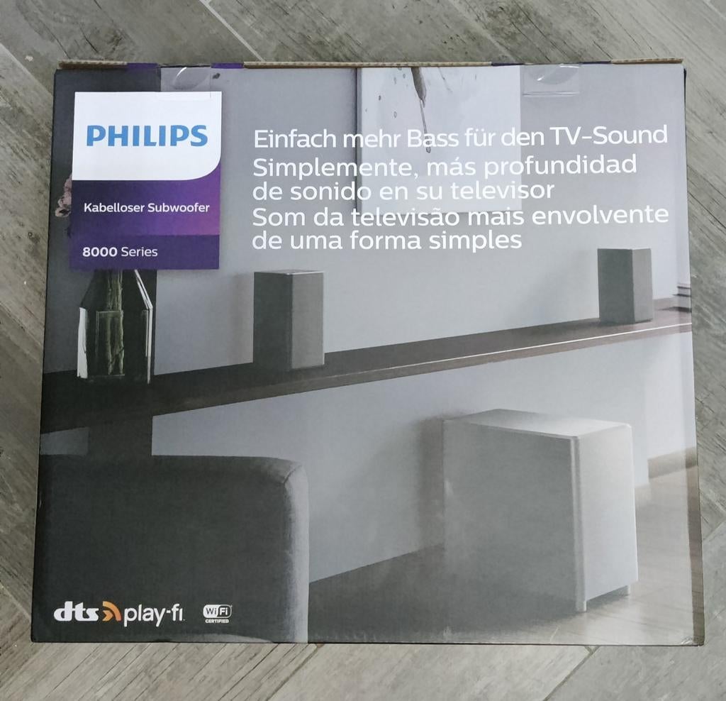 Philips 8000 Series Draadloze Subwoofer TAW8506, Philips, Subwoofer, Nieuw, Ophalen of Verzenden