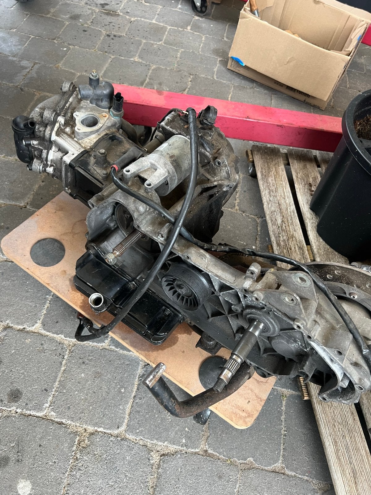 Vespa GTS 300 motorblok 2014 met kabelboom, Ophalen