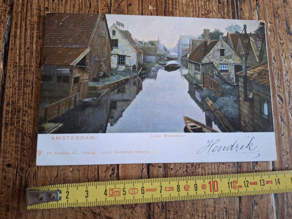 orig.ansicht LANGE BLEEKERSLOOT = de Clerqstraat 1903, Verzamelen, Ophalen of Verzenden, Voor 1920