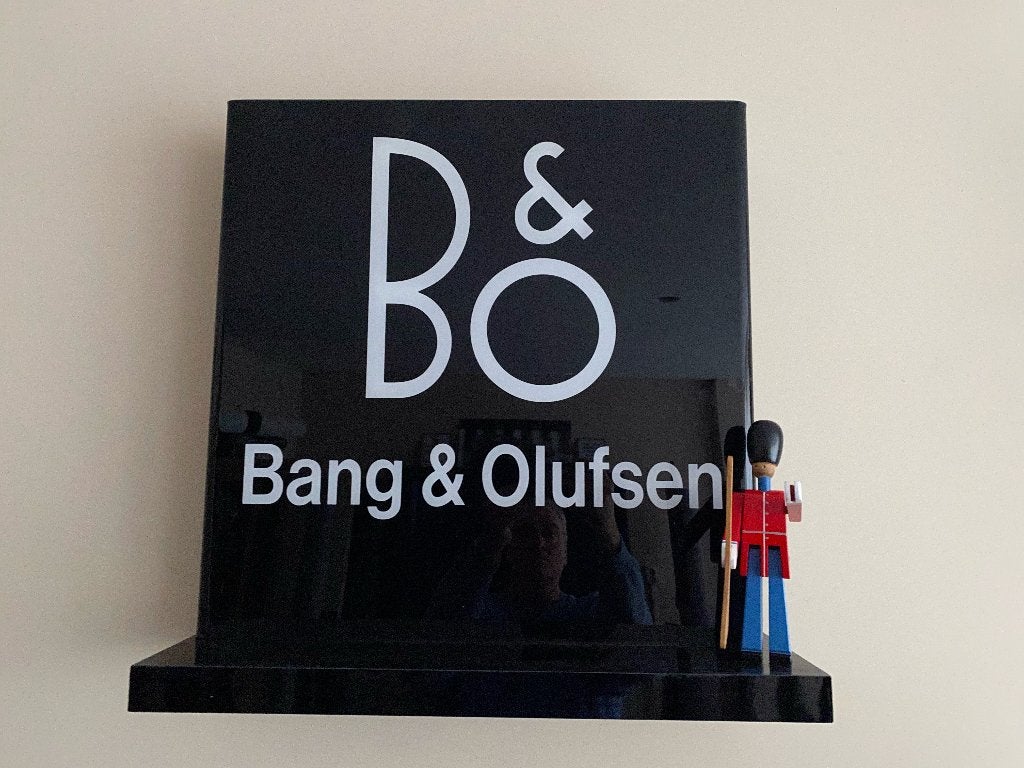 Bang & Olufsen reclame bord uniek B&O, Overige merken, Soundbar, Ophalen of Verzenden, Zo goed als nieuw