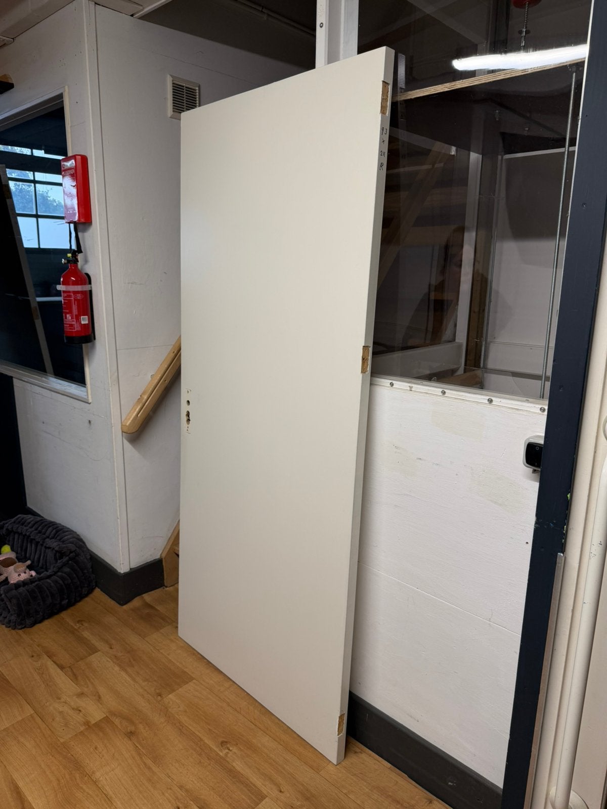 2 stuks stompe deuren 93 x 211 / met loopslot, Ophalen, Zo goed als nieuw, Binnendeur, 200 tot 215 cm
