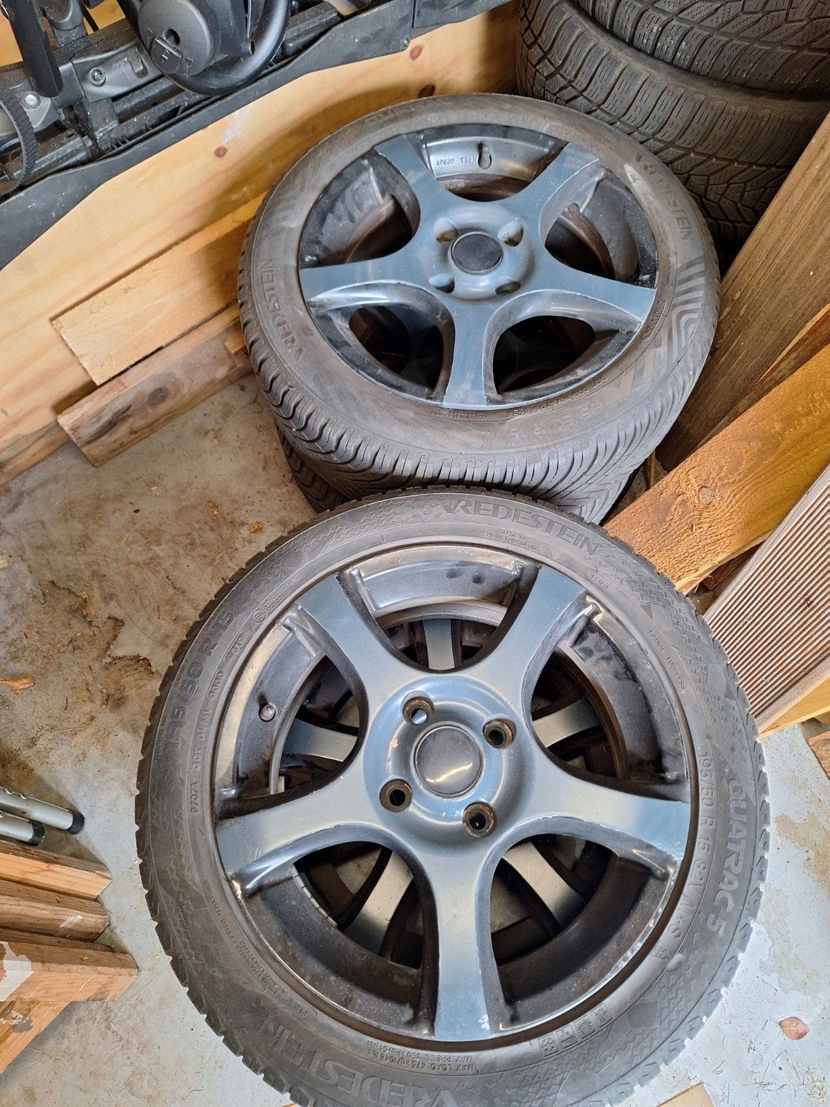 15" Velgen Ford Fiesta met Vedestein All Season banden, Auto-onderdelen, Banden en Velgen, Ophalen, Gebruikt, 15 inch, Banden en Velgen