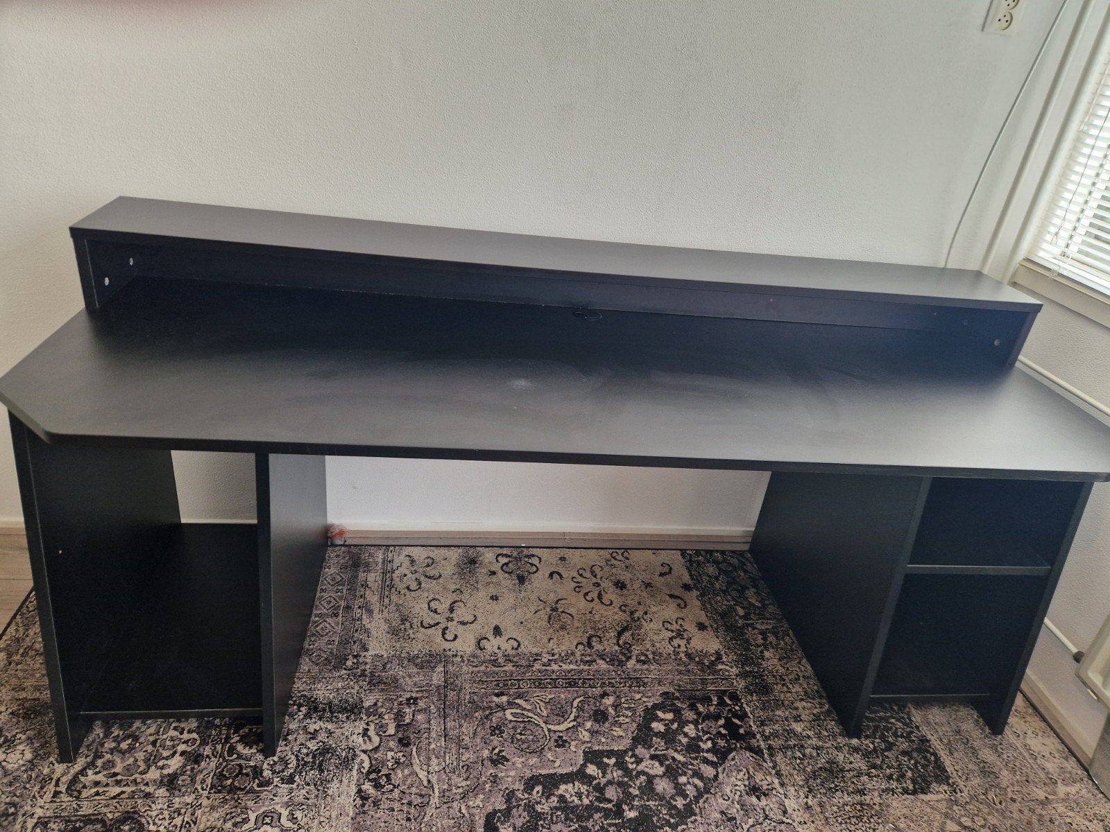 Gamingbureau met Opzetstuk - 200cm breed, Huis en Inrichting, Bureaus, Ophalen, Gebruikt
