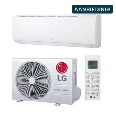 LG W18TE 5,0 kW SET Split unit airco, Ophalen, Koelen en Ontvochtigen, Timer, Nieuw