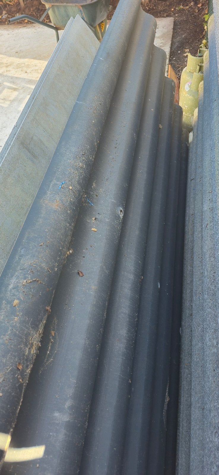 5 dakplaten, Overige materialen, Zwart, Zo goed als nieuw, 15 m² of meer