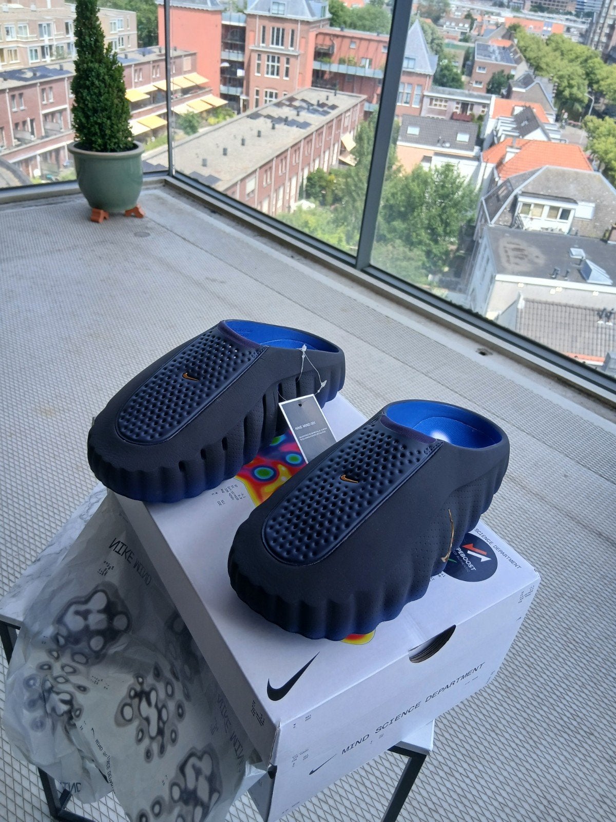 Nike mind 001 slippers, Ophalen of Verzenden, Nieuw, Zwart