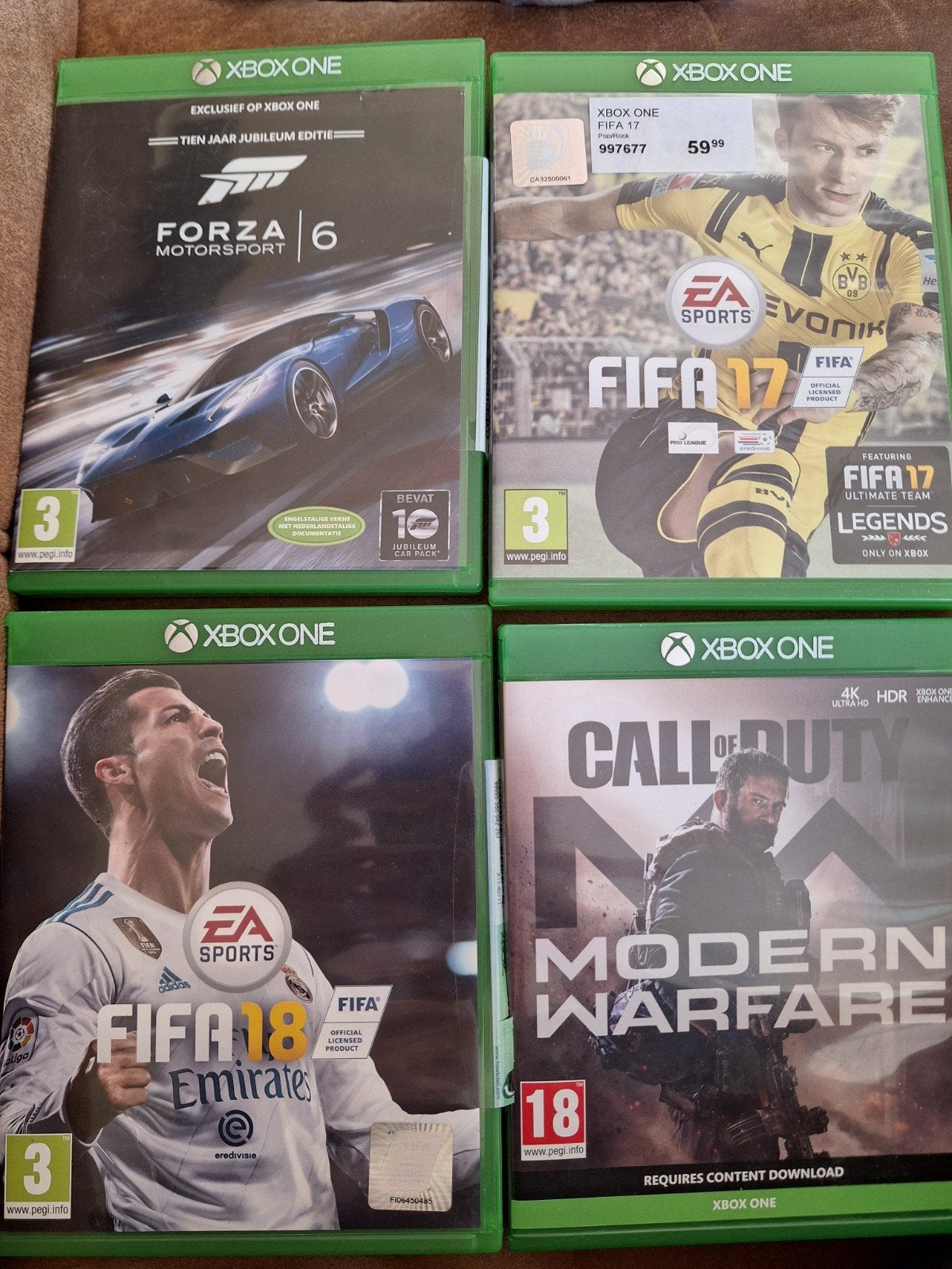 Diverse spellen Xbox One, Ophalen of Verzenden, Zo goed als nieuw, Sport, 3 spelers of meer