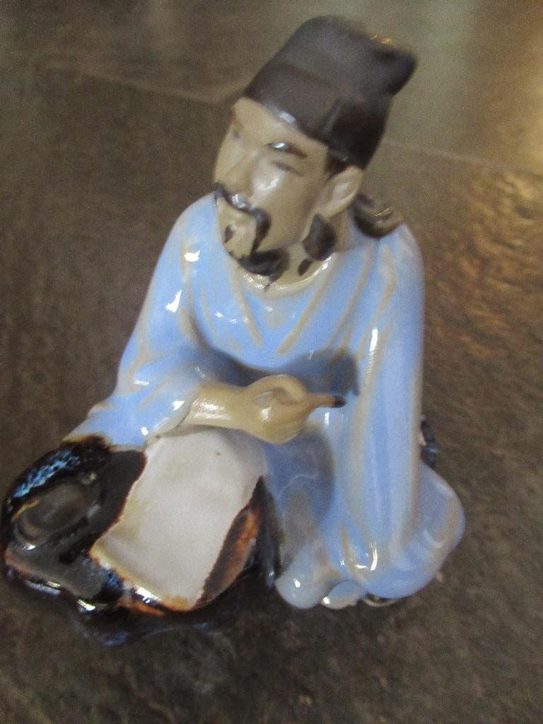 CHINESE SHIWAN Mudman 1960 Modderman Keramiek € 30 Onbesch, Verzamelen, Beelden en Beeldjes, Ophalen of Verzenden, Zo goed als nieuw