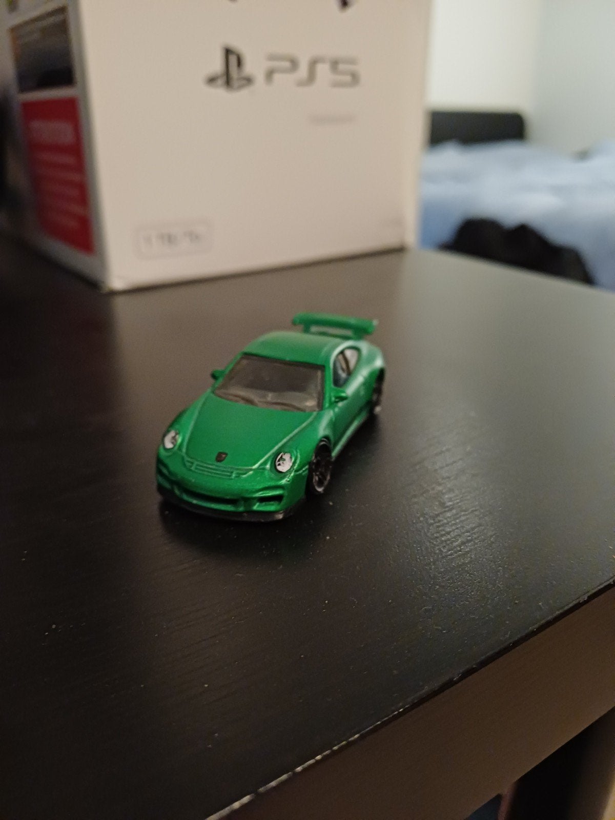 Groene Porsche 911 GT3 RS hotweels, 1:50 of kleiner, Auto, Zo goed als nieuw, Ophalen