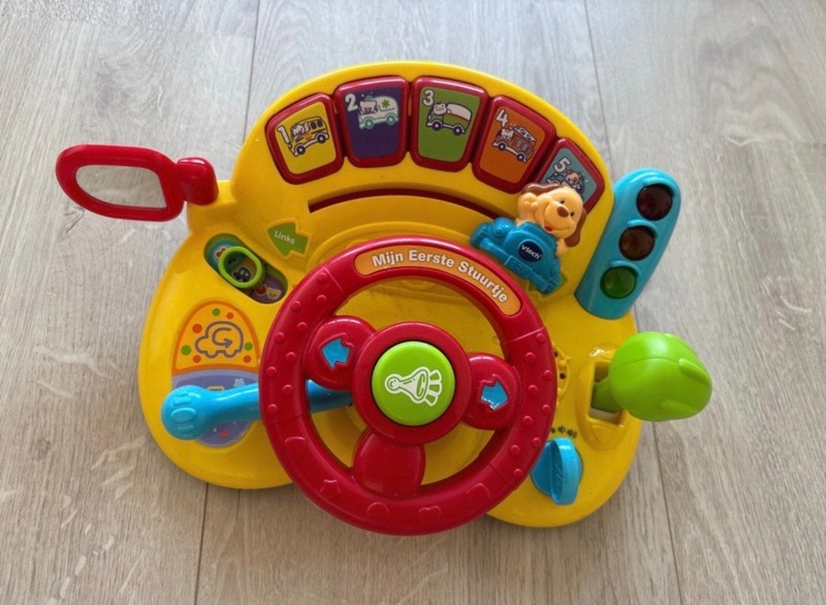 VTech Mijn Eerste Stuurtje - Interactief Speelgoed, Ophalen of Verzenden, Gebruikt, Auto, Met licht